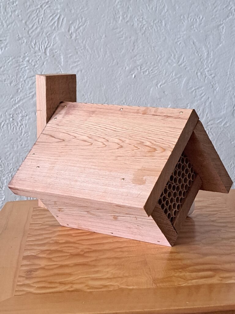 Finished mason bee house.