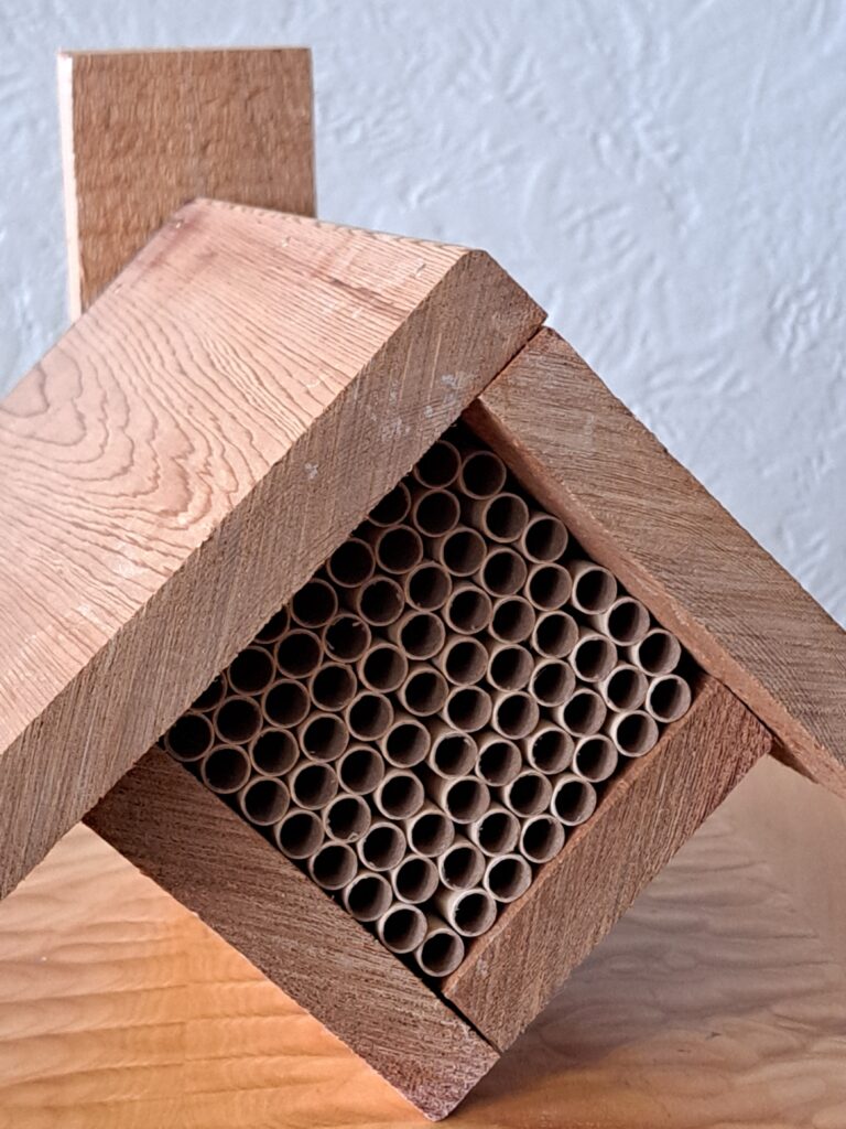 Finished mason bee house.