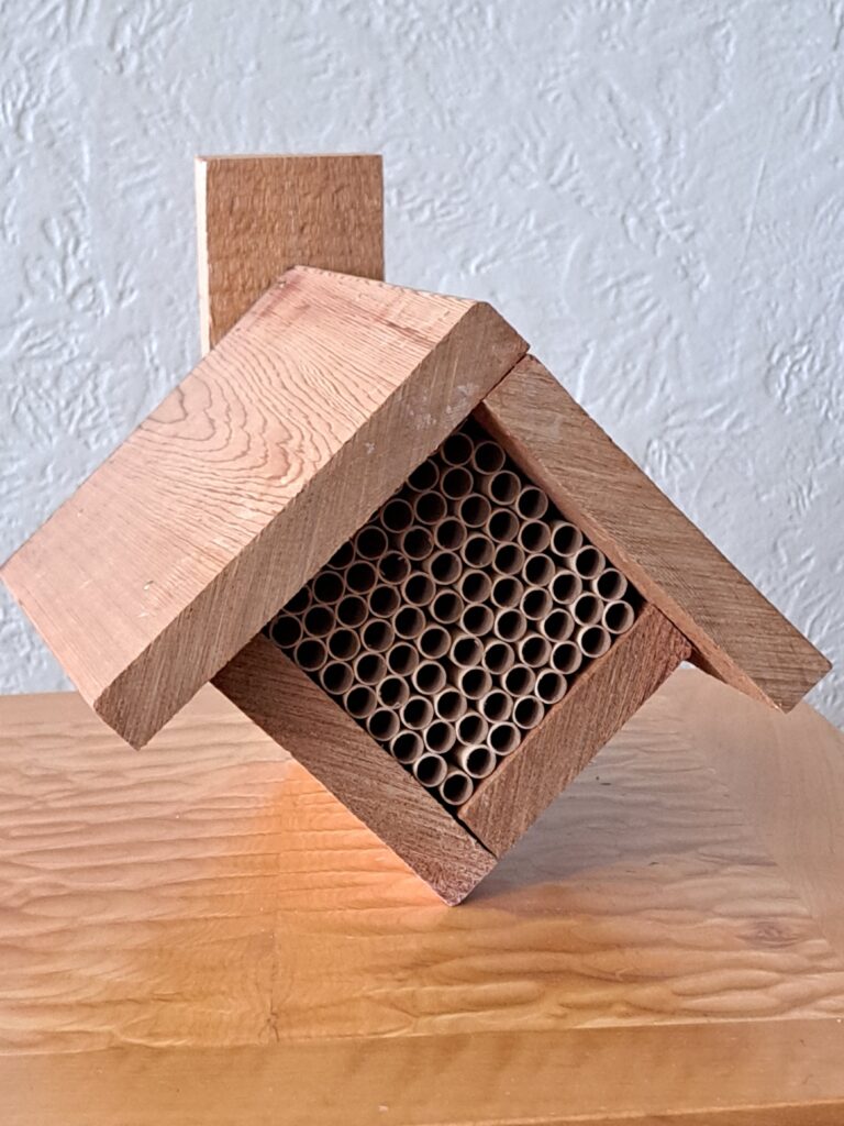 Finished mason bee house.
