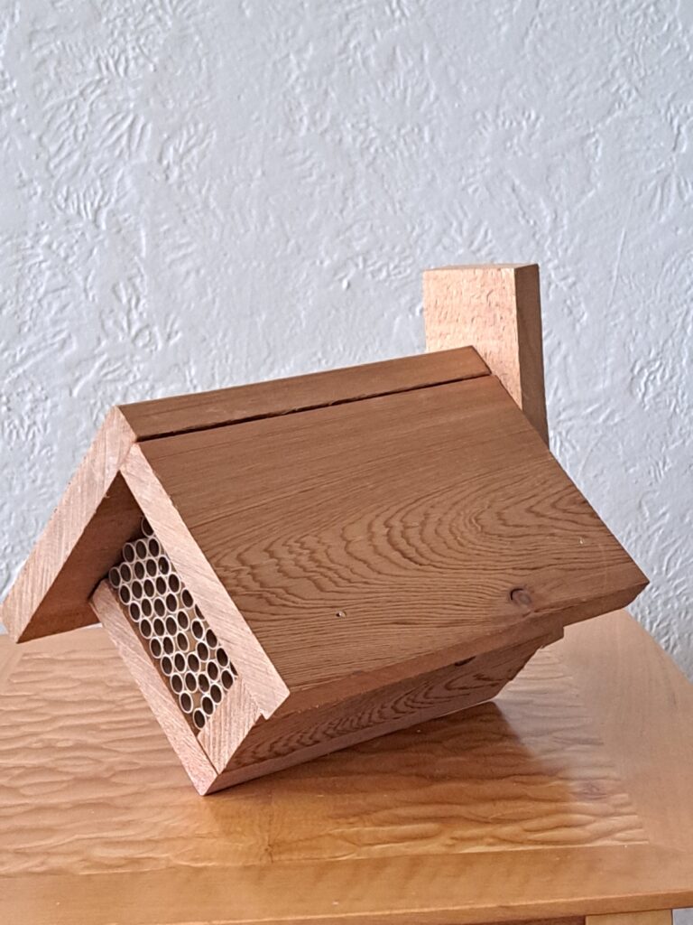 Finished mason bee house.
